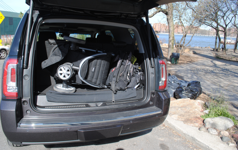 Even with the third-row up there was enough room for all our stuff. Photo: Author